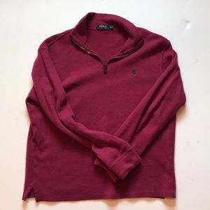 Ralph Lauren Quarter Zip. Purple. Medium.